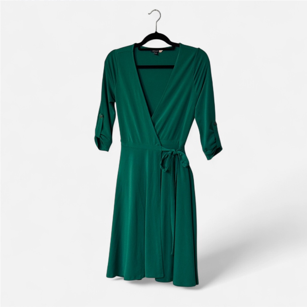 ModCloth Emerald Green Wrap Dress